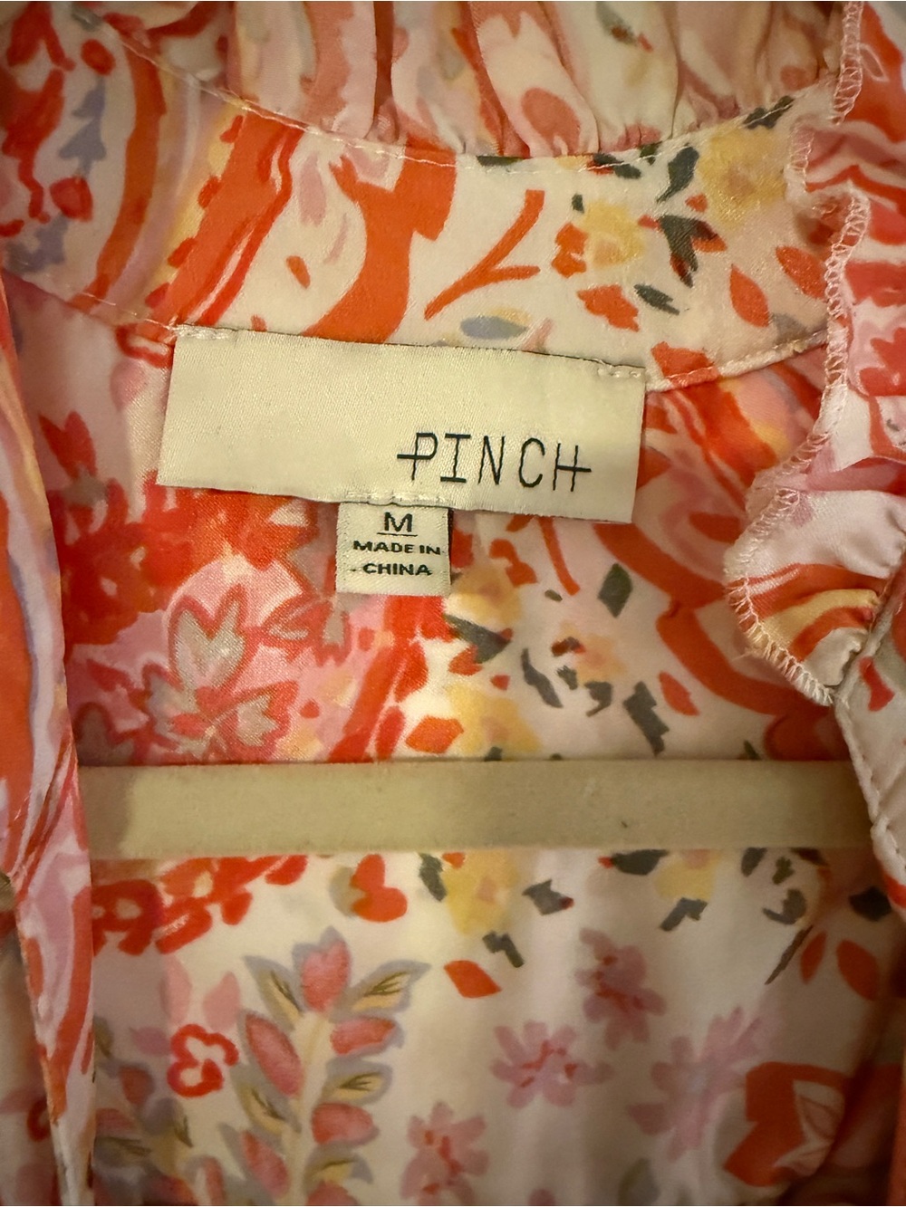 Pinch Coral & White Paisley Tiered Maxi Dress - Picture 3 of 3